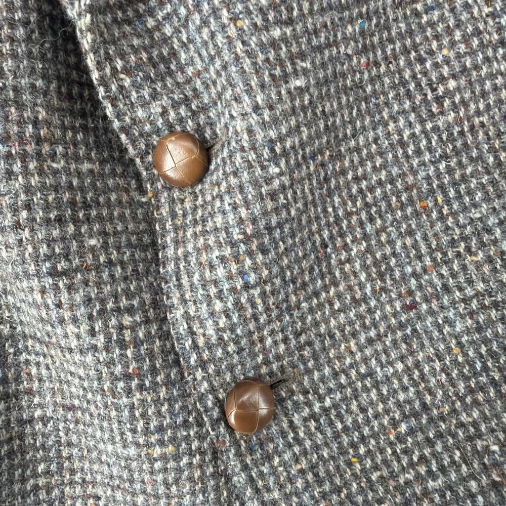 VINTAGE LEVIS Mens Tweed Wool Blazer Sport Coat Casual Jacket Size 44R Menswear
